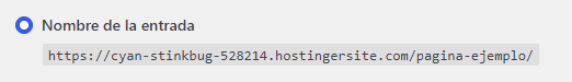 Opción Nombre de la entrada seleccionada en los enlaces permanentes de WordPress